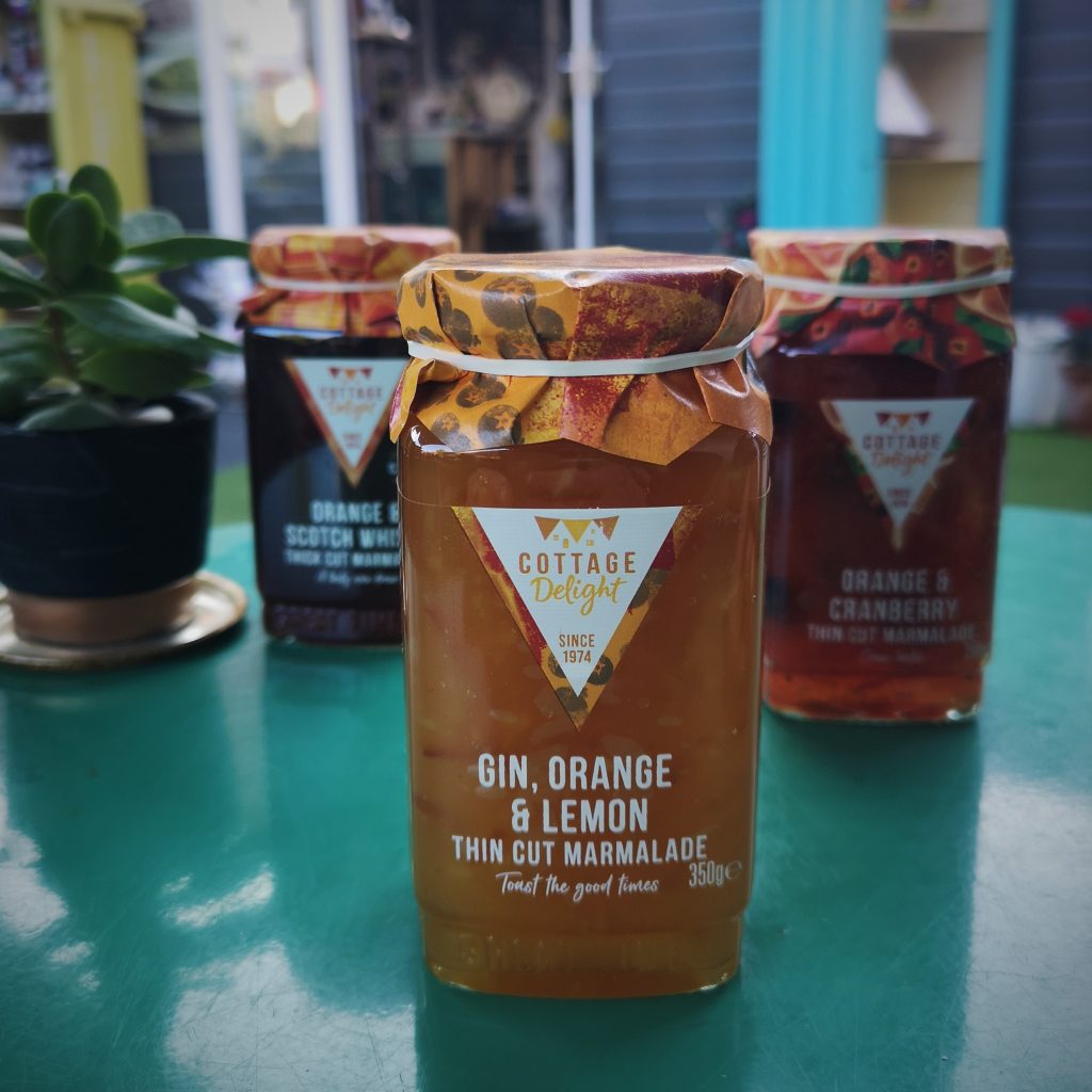 Cottage Delight Gin, Orange & Lemon Marmalade 350g Zest for Taste